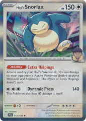 Hop's Snorlax - 117/159 - Rare - Journey Together